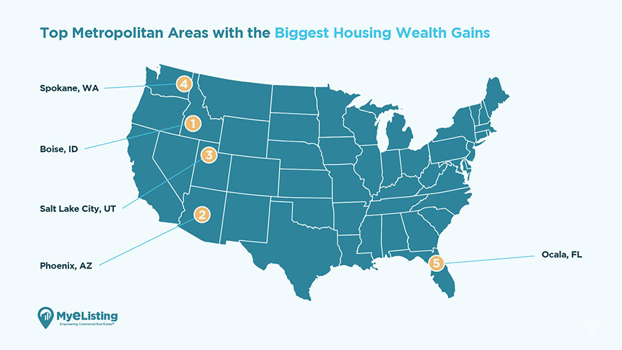 Top Metropolitan Areas with the Biggest Housing Wealth Gains